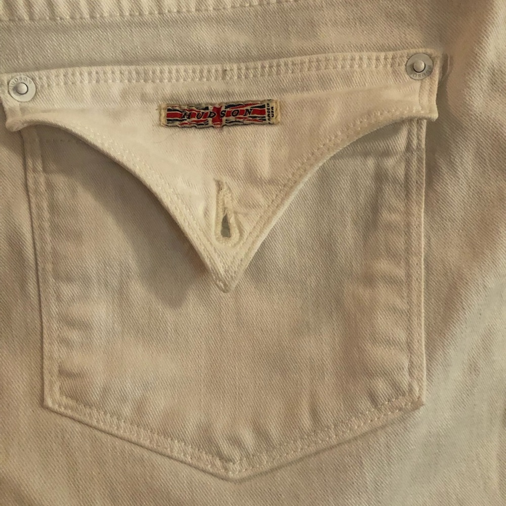 White Hudson capri pants